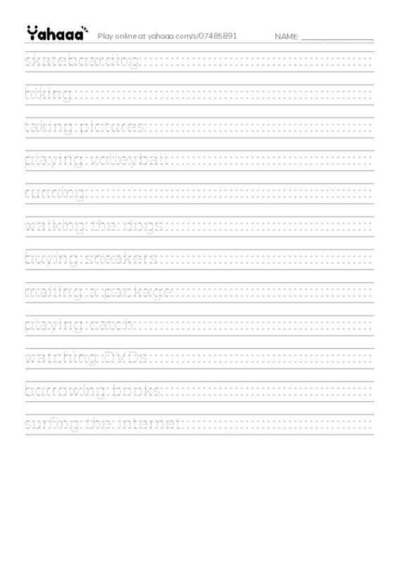 Let's GO 5: Unit 3 Last Weekend PDF write between the lines worksheet