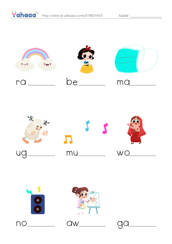 Let's GO 5: Unit 7 The Senses PDF worksheet to fill in words gaps