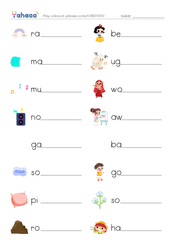 Let's GO 5: Unit 7 The Senses PDF worksheet writing row