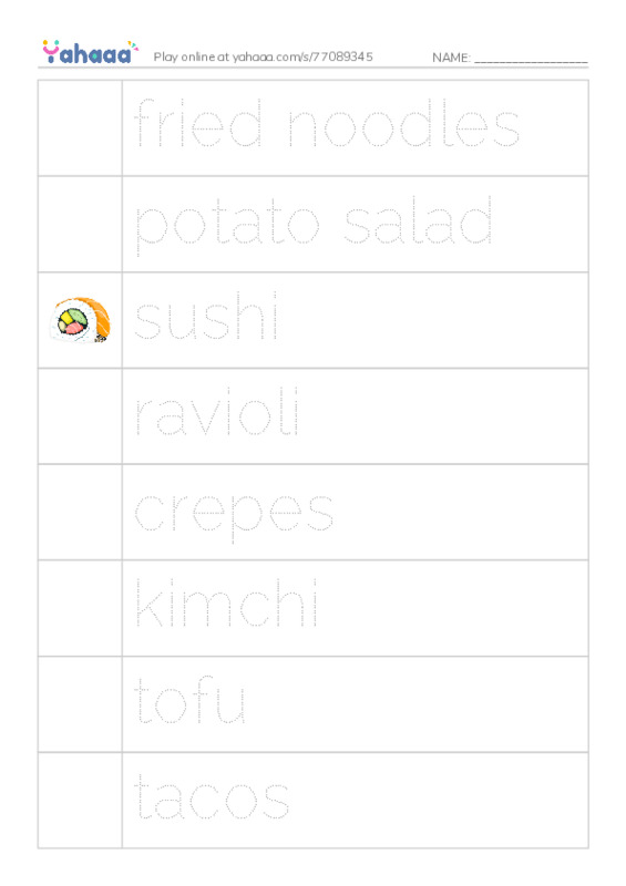 Let's GO 5: Unit 8 New Experiences PDF one column image words