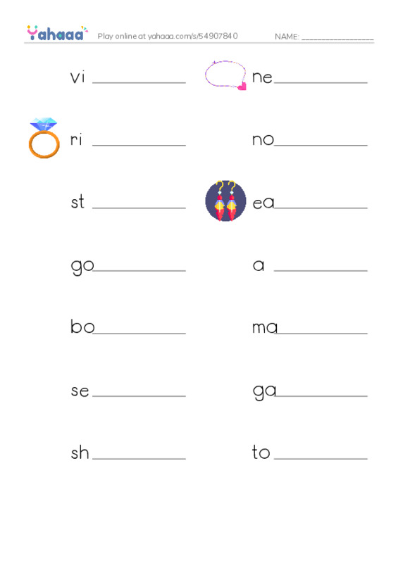 Let's GO 6: Unit 3 Going Shopping PDF worksheet writing row