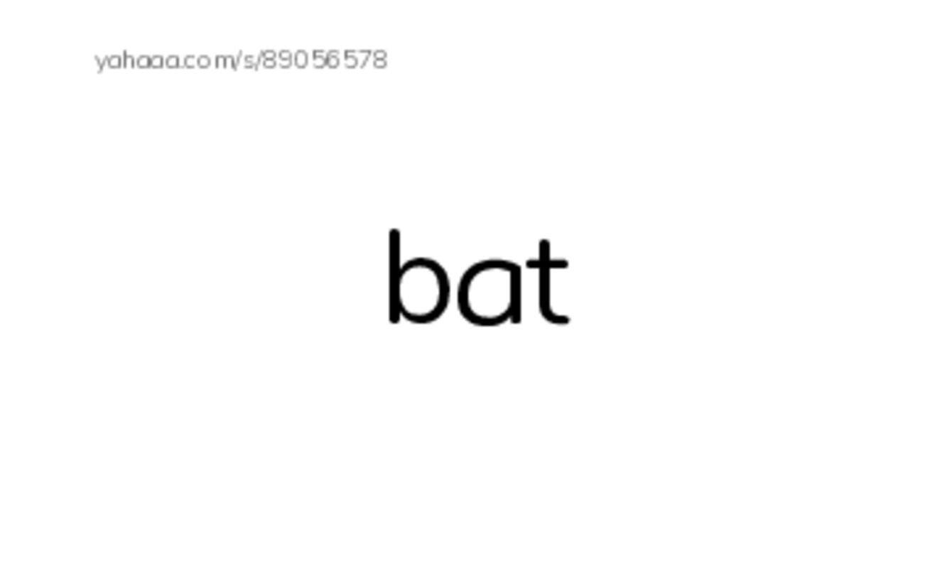 Word Families: at PDF index cards word only