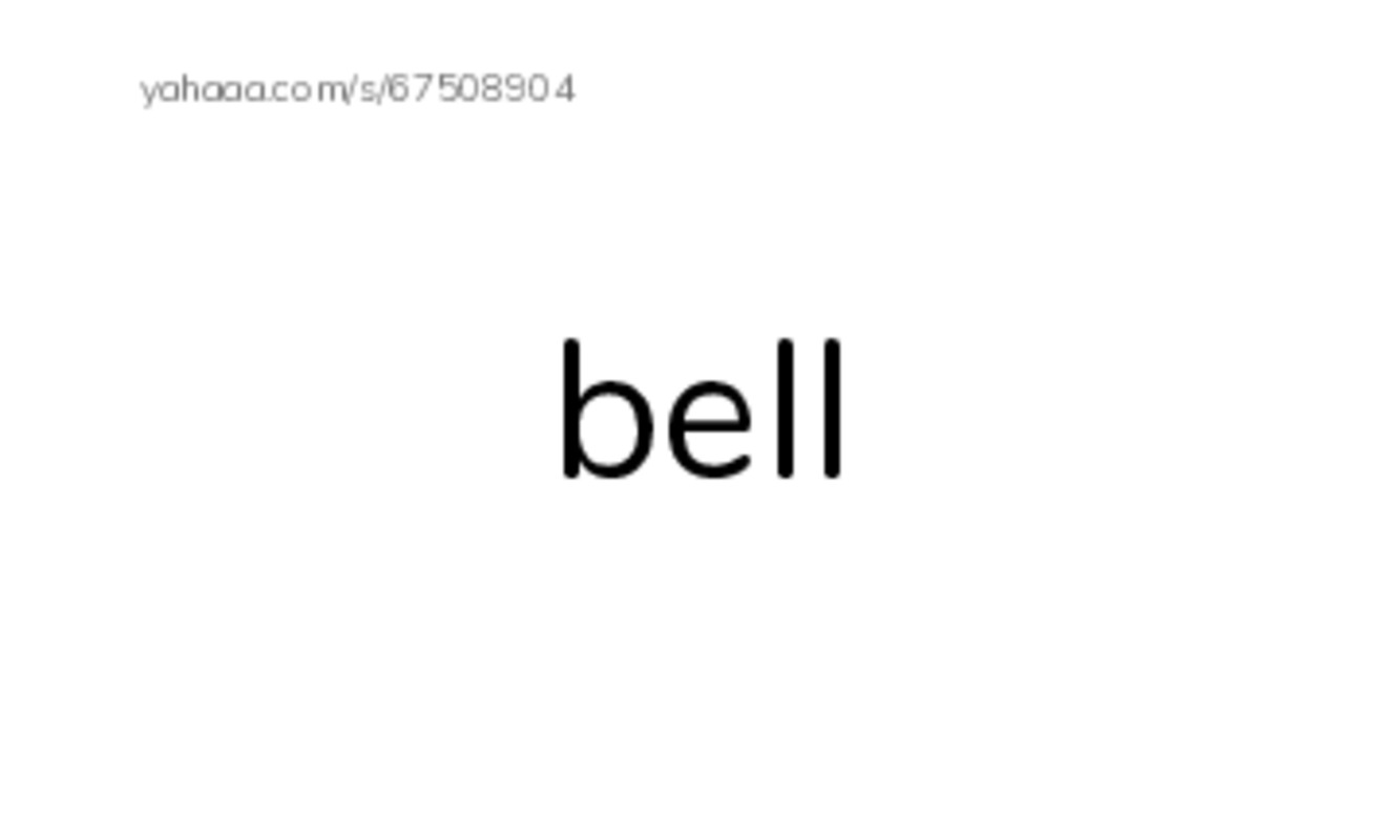 Word Families: ell PDF index cards word only
