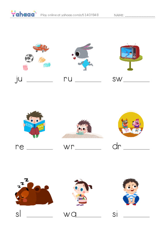 Verbs PDF worksheet to fill in words gaps