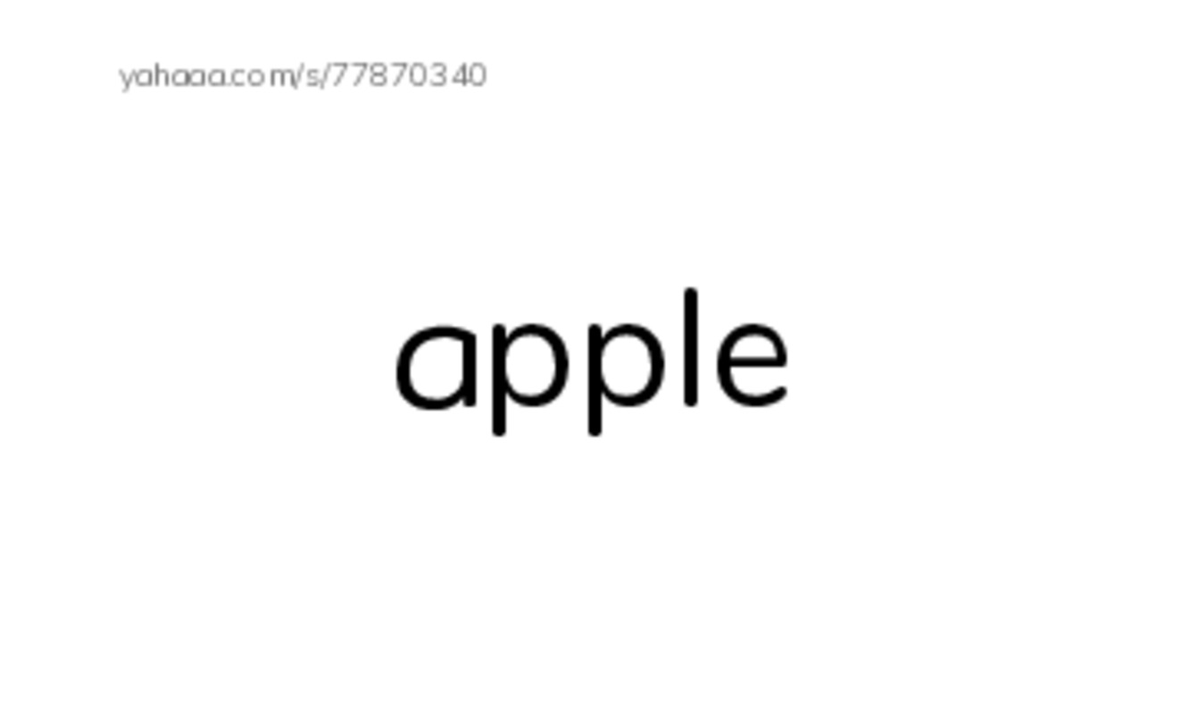 Common fruits PDF index cards word only