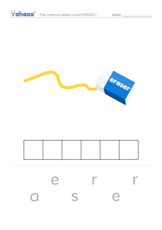 School items PDF word puzzles worksheet