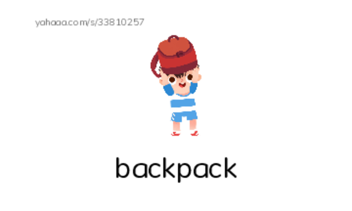 School items PDF index cards with images