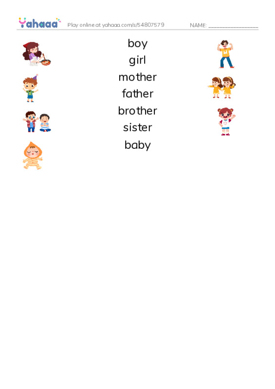 people PDF three columns match words