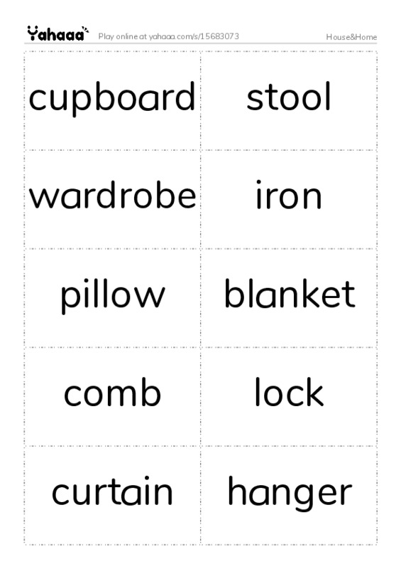 House&Home PDF two columns flashcards
