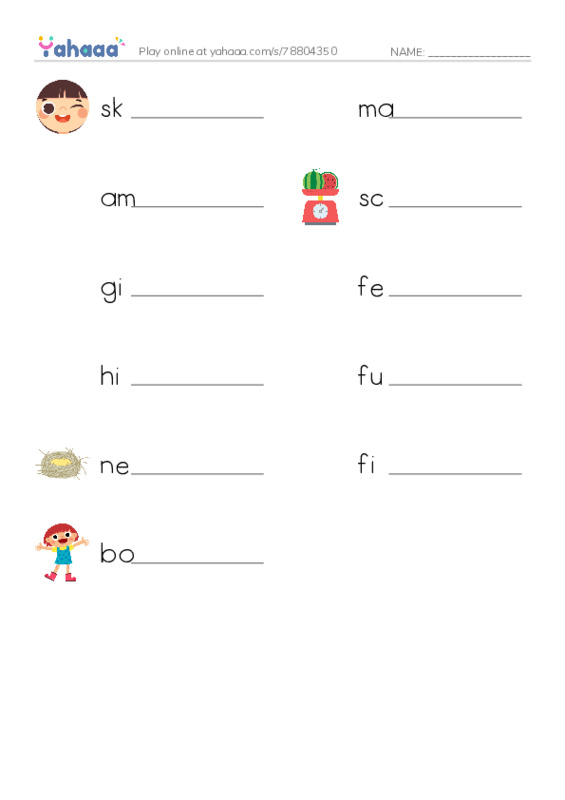 Discover  PDF worksheet writing row