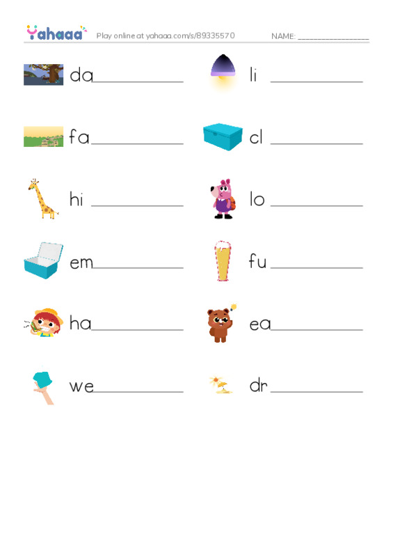 Adjectives 3 PDF worksheet writing row