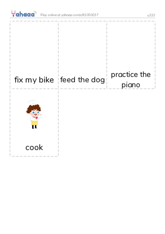 u333 PDF flaschards with images