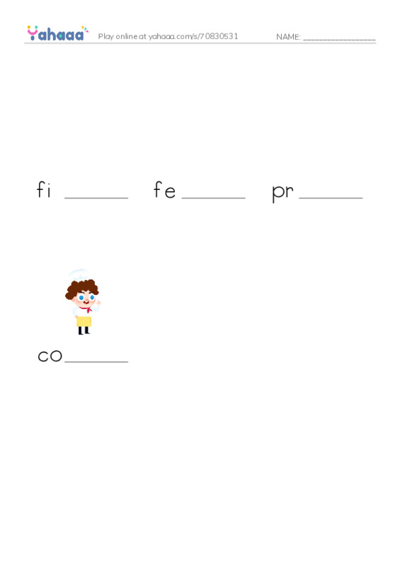 u333 PDF worksheet to fill in words gaps